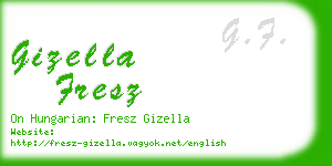 gizella fresz business card